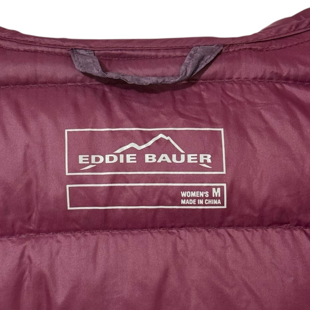 Eddie Bauer CirrusLite Jacket EB650 Women’s Medium Purple Down Puffer Quilted - Picture 9 of 10
